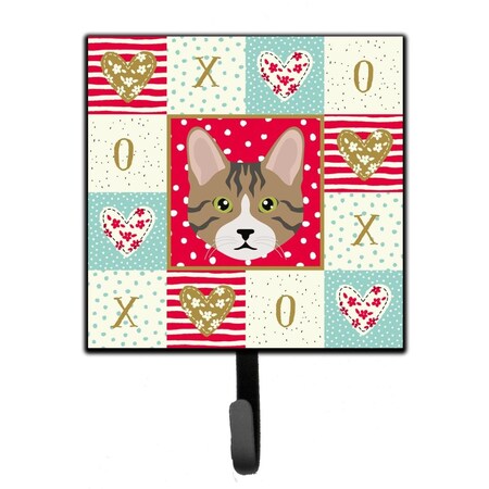 Carolines Treasures 4.25 x 1 x 7 in. Dragon Li Cat Love Leash or Key Holder CK5112SH4
